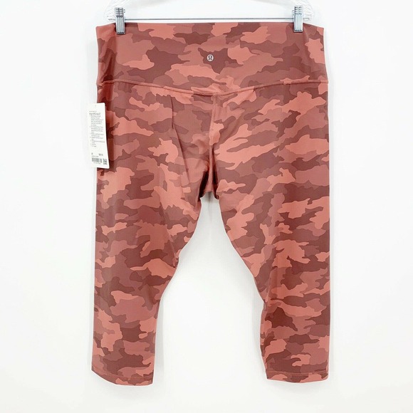 Lululemon Align Crop 21” Size 20 Heritage 365 Camo Brier Rose Multi High Rise - Picture 3 of 8